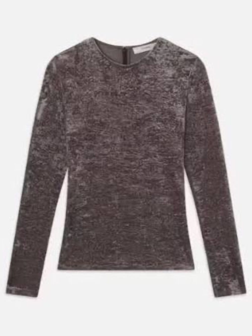 Frame crushed velvet top